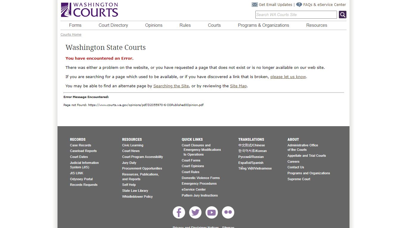 Filed Washington State Court of Appeals Division Two August 9, 2022